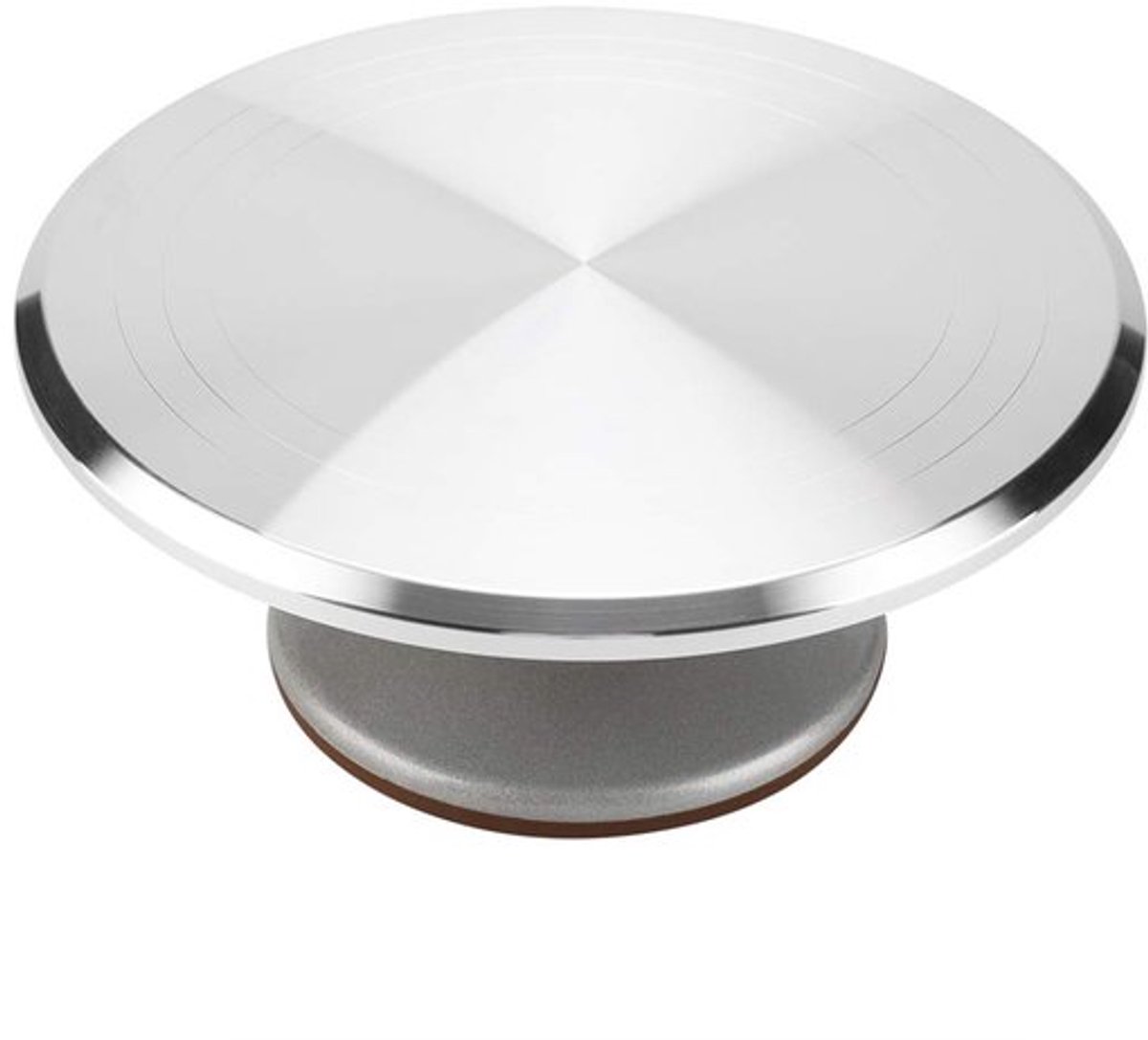 Taartdecoratiestandaard, 12 inch ronde taartglazuursmeerder met antislip siliconenmat, bakdecoratietool