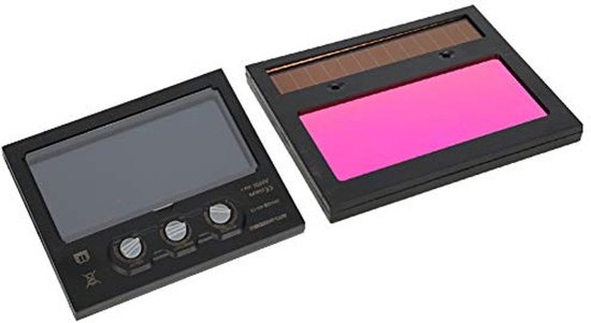 Vervangende laslens met automatische blackout-functie, LCD-display, lithiumbatterij en zonnecellen, 42 x 92 mm