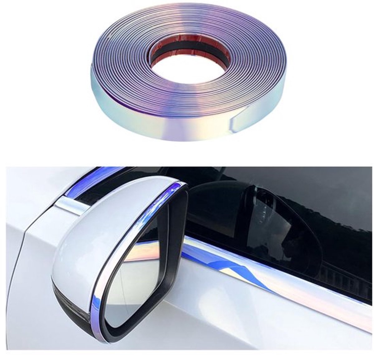 Randbescherming voor auto, deurrandbescherming, geschikt voor de meeste auto's, randbescherming voor autodeuren, randbescherming, randbescherming, randbescherming (13 mx 1 cm)