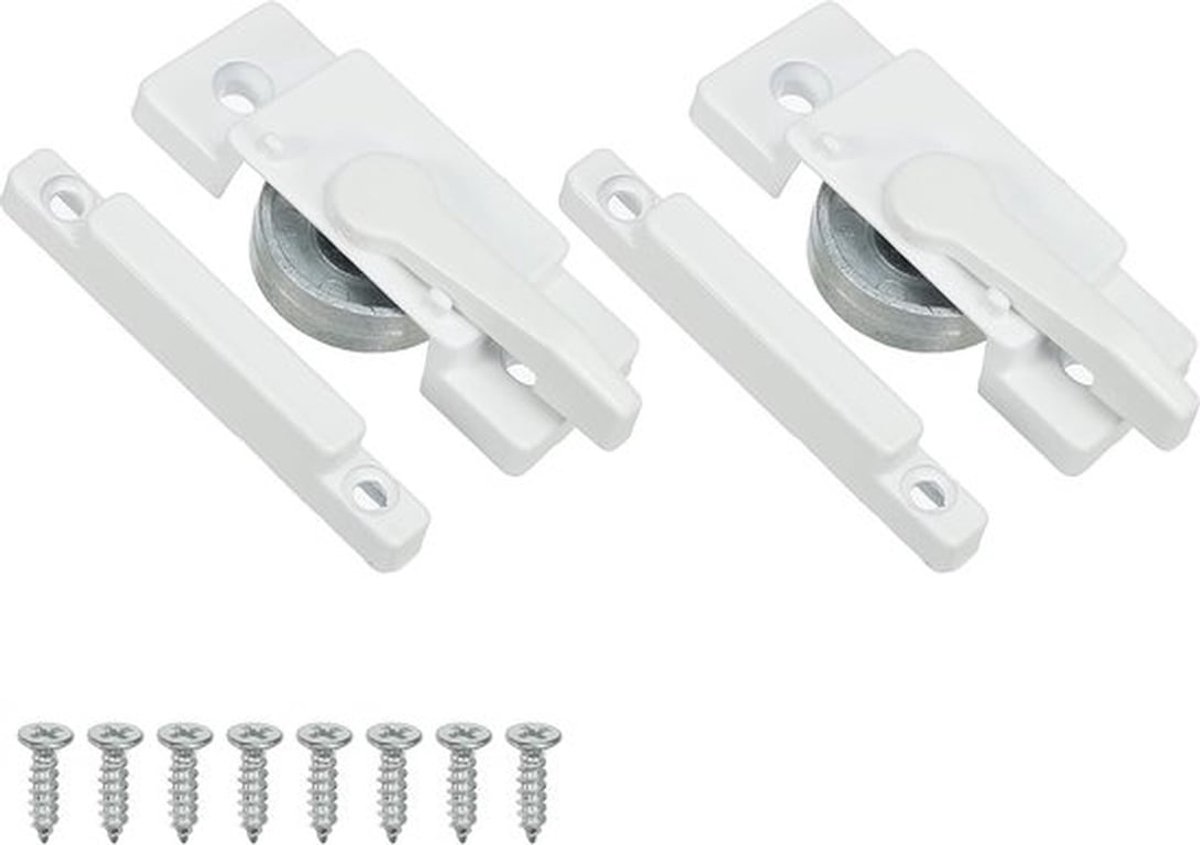 Raamvergrendelingen - 2 Stuks Zinklegering Cam Actie Vergrendelingen voor Verticale en Horizontale Glijdende Ramen - Bescherming met Middenopening