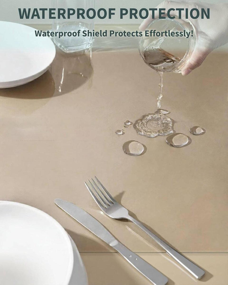 Tafelbeschermer PVC - Tafelmat Tafelplastic - Tafel Beschermen - Waterdicht Antislip - 90x180 cm - Transparant