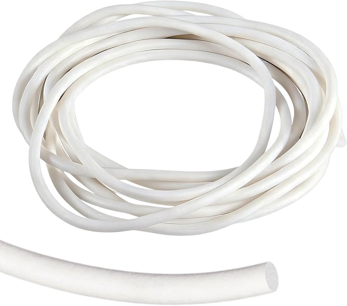 SnelShoppen - 5 m Siliconen Sealing Foam, Ronde Dichtingstrip Ø 8 mm, Hoogwaardige Silicone Rubber, Voor Wand- en Plafondvoegen, Duurzaam en Temperatu