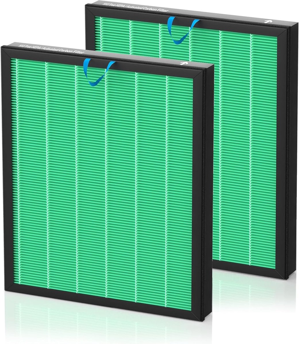 SnelShoppen - 3-in-1 H13 True HEPA Toxin Absorber Vervangingsfilter voor Luchtreiniger - Actieve Koolstof - Compatibel met Vital 200S-P - Frisse Binne