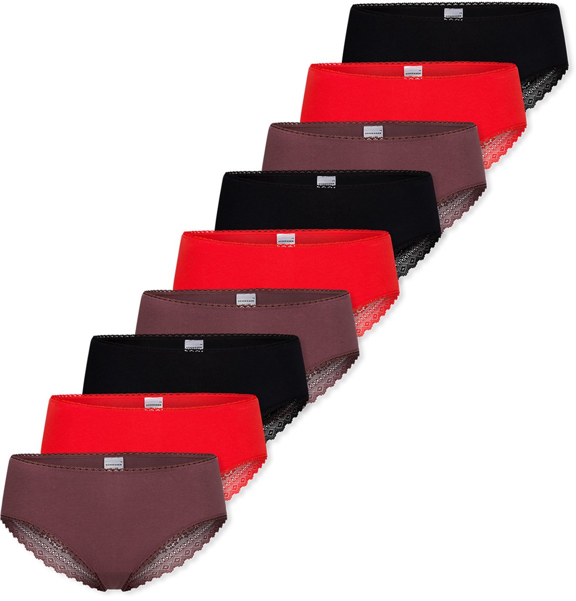 Schiesser Dames brazil slip 9 pack 95/5 Modern Cotton