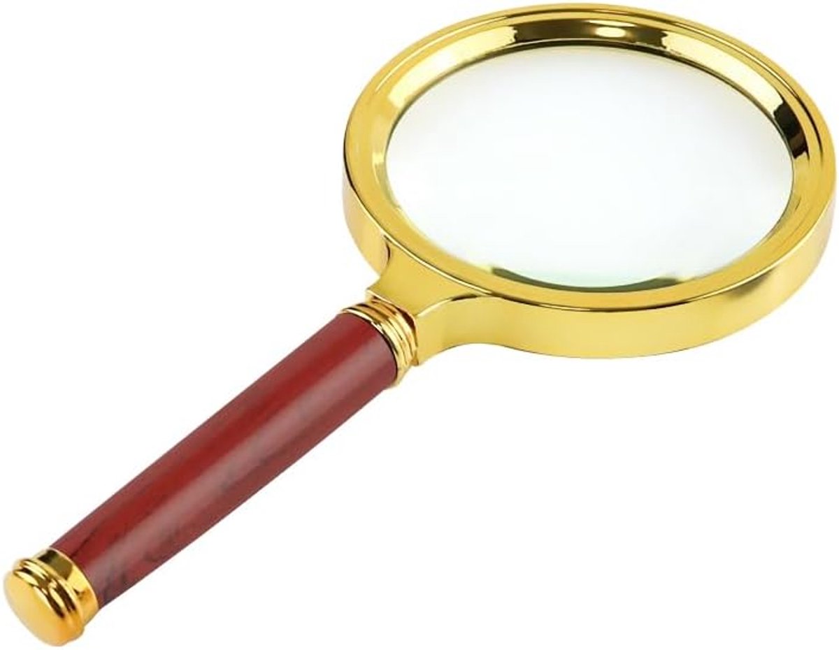SnelShoppen - Reading Magnifier 10x Vergrootglas met 80 mm Lens voor Senioren en Visueel Gehandicapten - Perfect voor Lezen van Boeken en Kranten