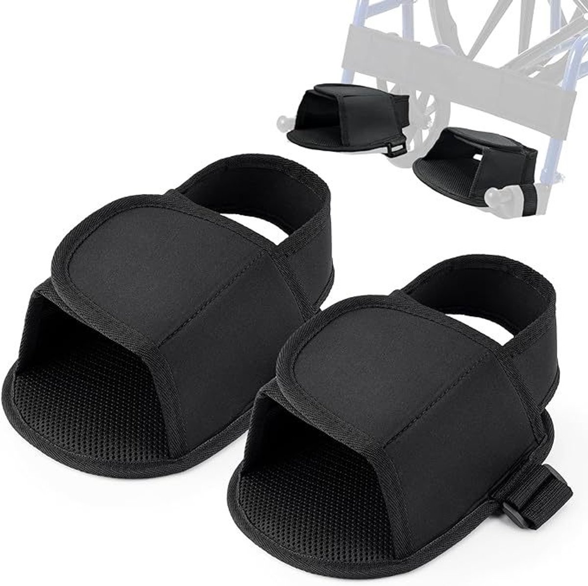 Antislip vaste voetriemen, schoenhouders voor rolstoelen, antislip schoenen voor rolstoelgebruikers