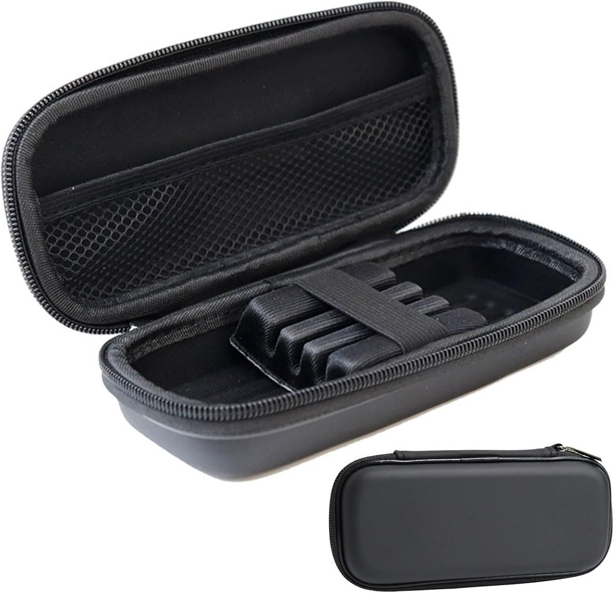 SnelShoppen - Dart Bag Organiser voor 4 Darts - EVA Dart Case - Waterdichte en Slijtvast - Zwart - Ideaal voor Feest en Thuisgebruik