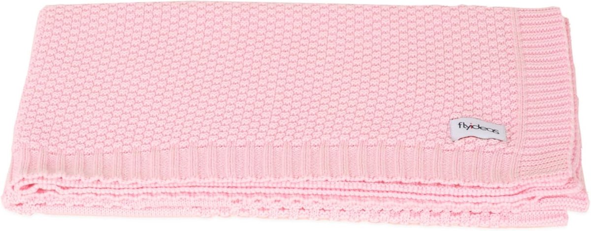 SnelShoppen - Duvet Cover voor Bedden, Wieg en Kinderbedje | Super Zachte Babydeken Reversibel Wikkeldeken - 100% Gecertificeerd Katoen (Roze)