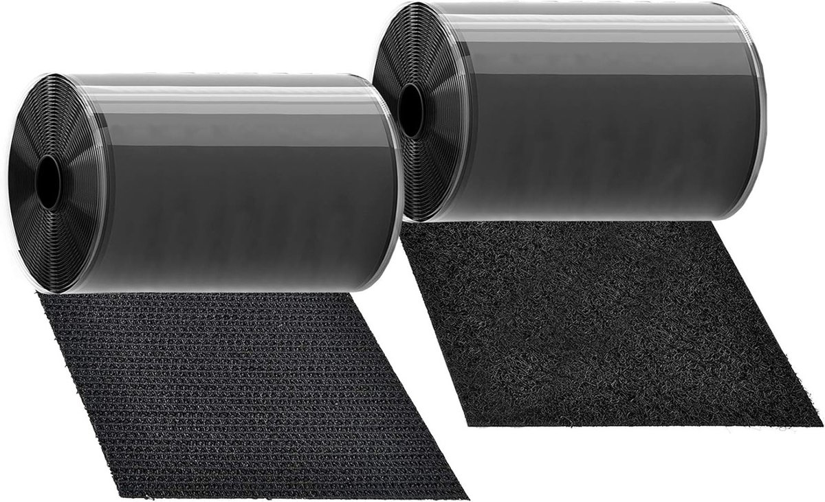11cm X 1M Zelfklevend Klittenband Haak en Lus Tape - Houten Vloer Bevestiging Organiseren Verbinden - Thuis Kantoor Klittenband zelfklevend