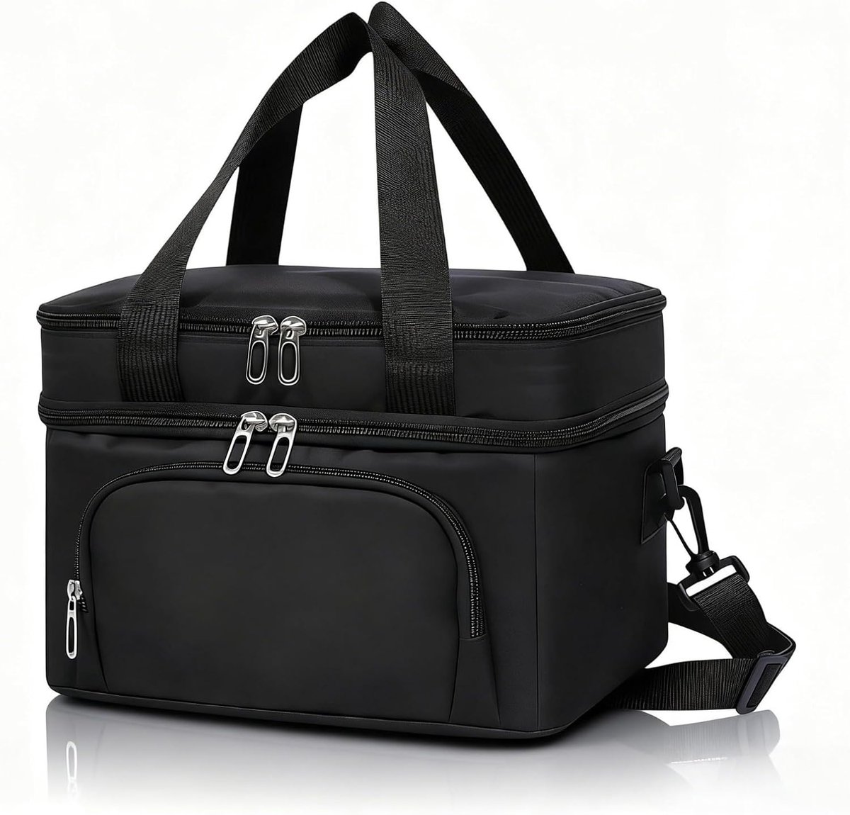 SnelShoppen - Koeltas voor Mannen en Vrouwen, Dubbele Laag Geïsoleerde Koelers, Lekvrije Lunchtas met Verstelbare Schouderriem, Ideaal voor Werk, Pick