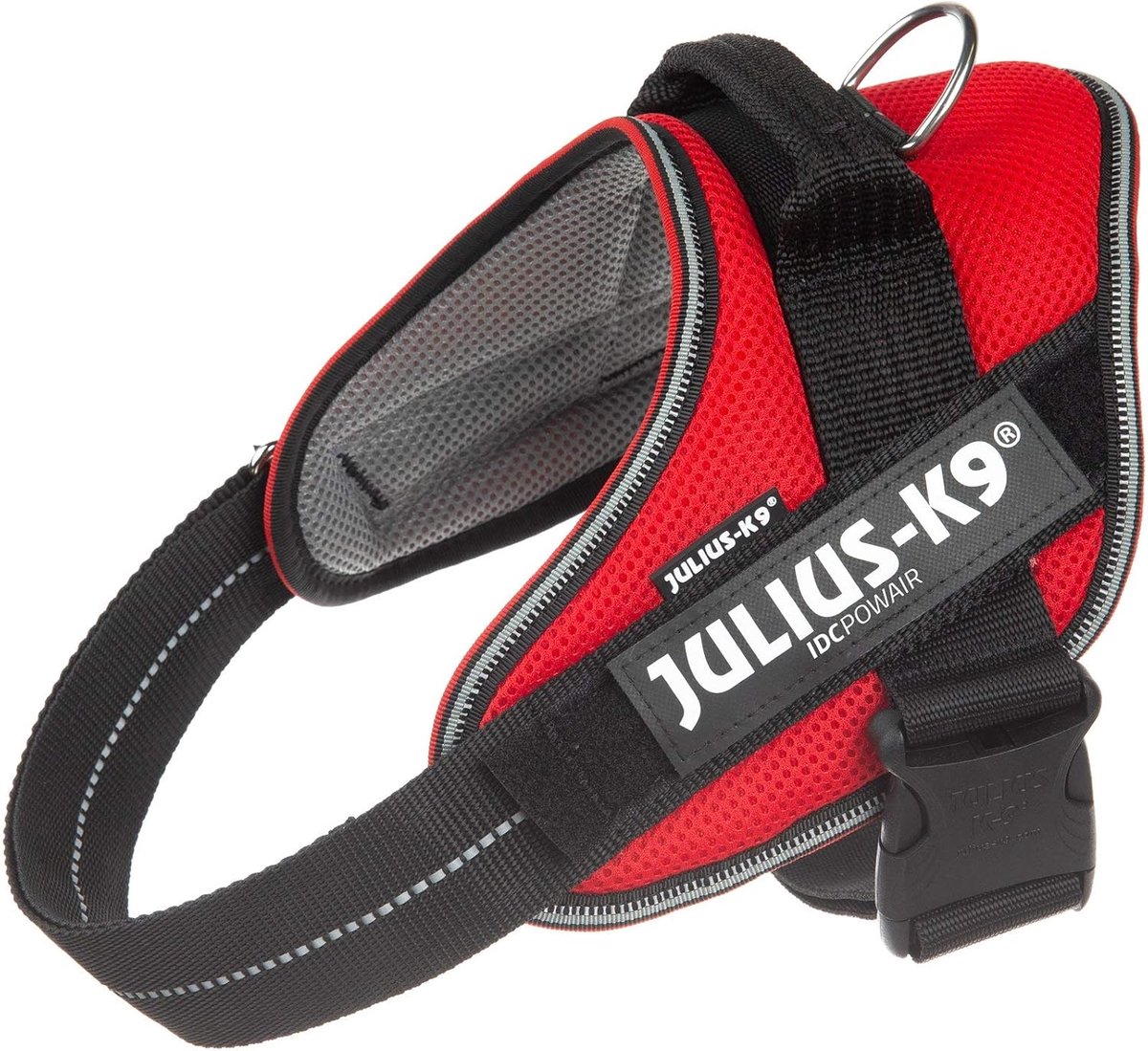 SnelShoppen - Hondenharnas M/0 Rood - Ademend 3D Mesh Materiaal - Lichtgewicht & Comfortabel - Ideaal voor Honden van 14-25kg met Borstomvang 58-76cm