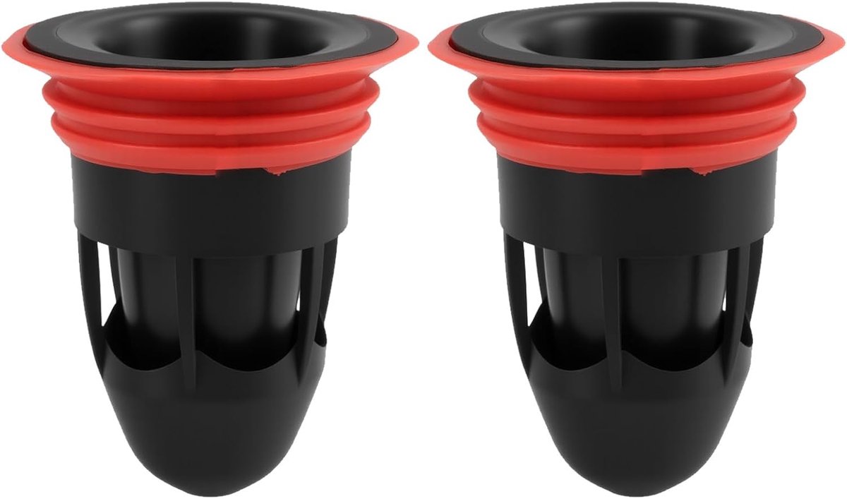 SnelShoppen - Set van 2 Geurstoppen voor Douche en Afvoer, Silicone Afsluiting, Diameter 41-50 mm, Duurzaam ABS Materiaal, Eenvoudige Installatie zond