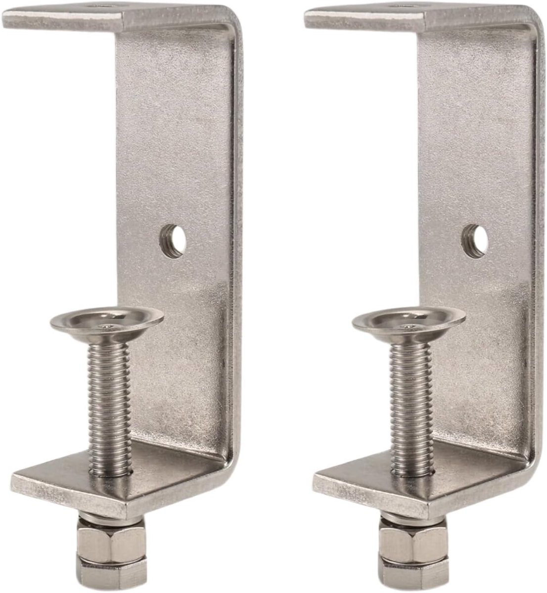 SnelShoppen - krachtige C-klem, C-clip, houtbewerkingsklem met brede opening (100mm/120mm), 2 stuks (100mm) van roestvrij staal, ideaal voor klussen,