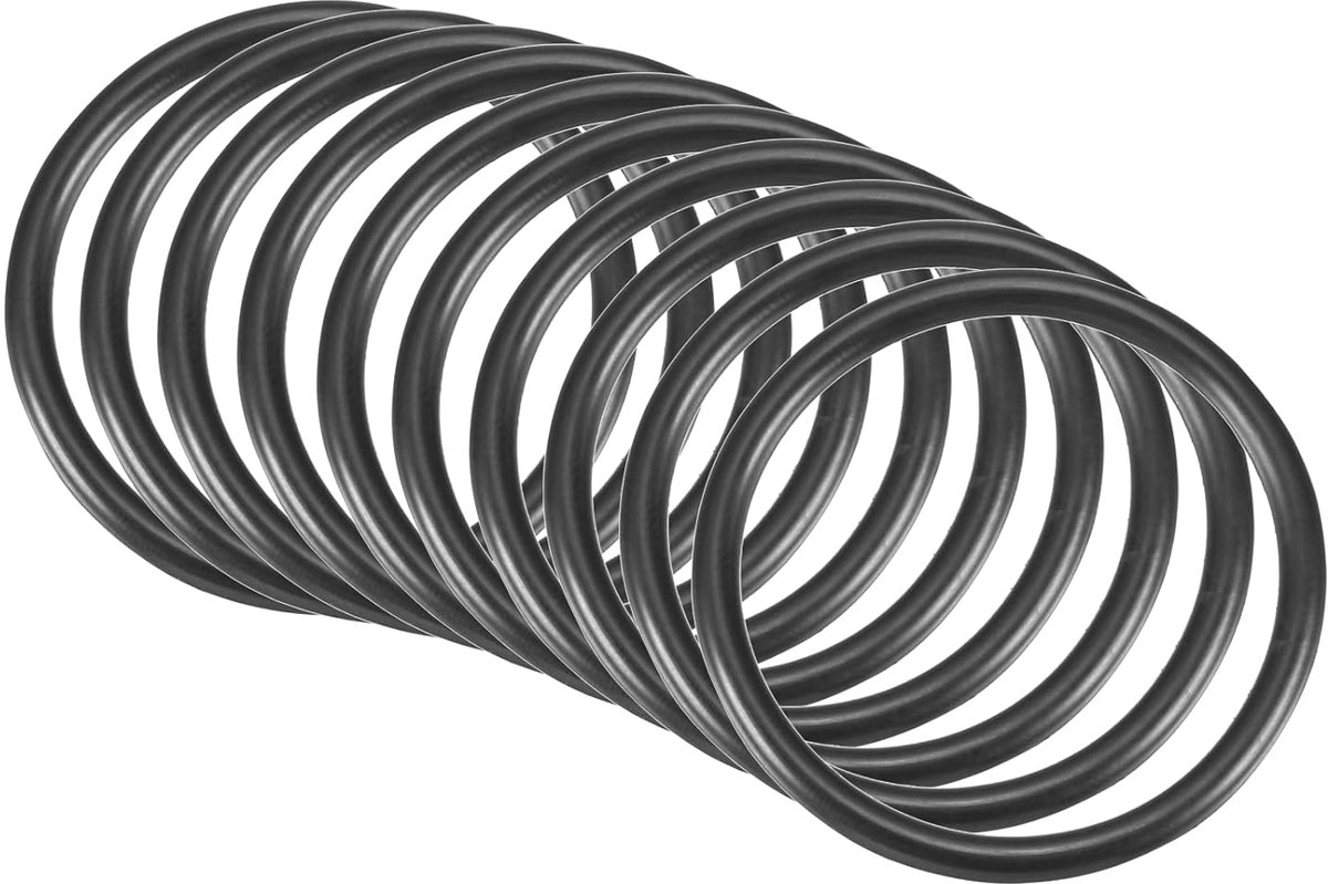 SnelShoppen - 10x Nitrile Rubber O-Ringen 40mm x 34mm x 3mm - Ronde Wasringen voor Hydraulische Kranen, Reparatie, Afsluiting, Zwart
