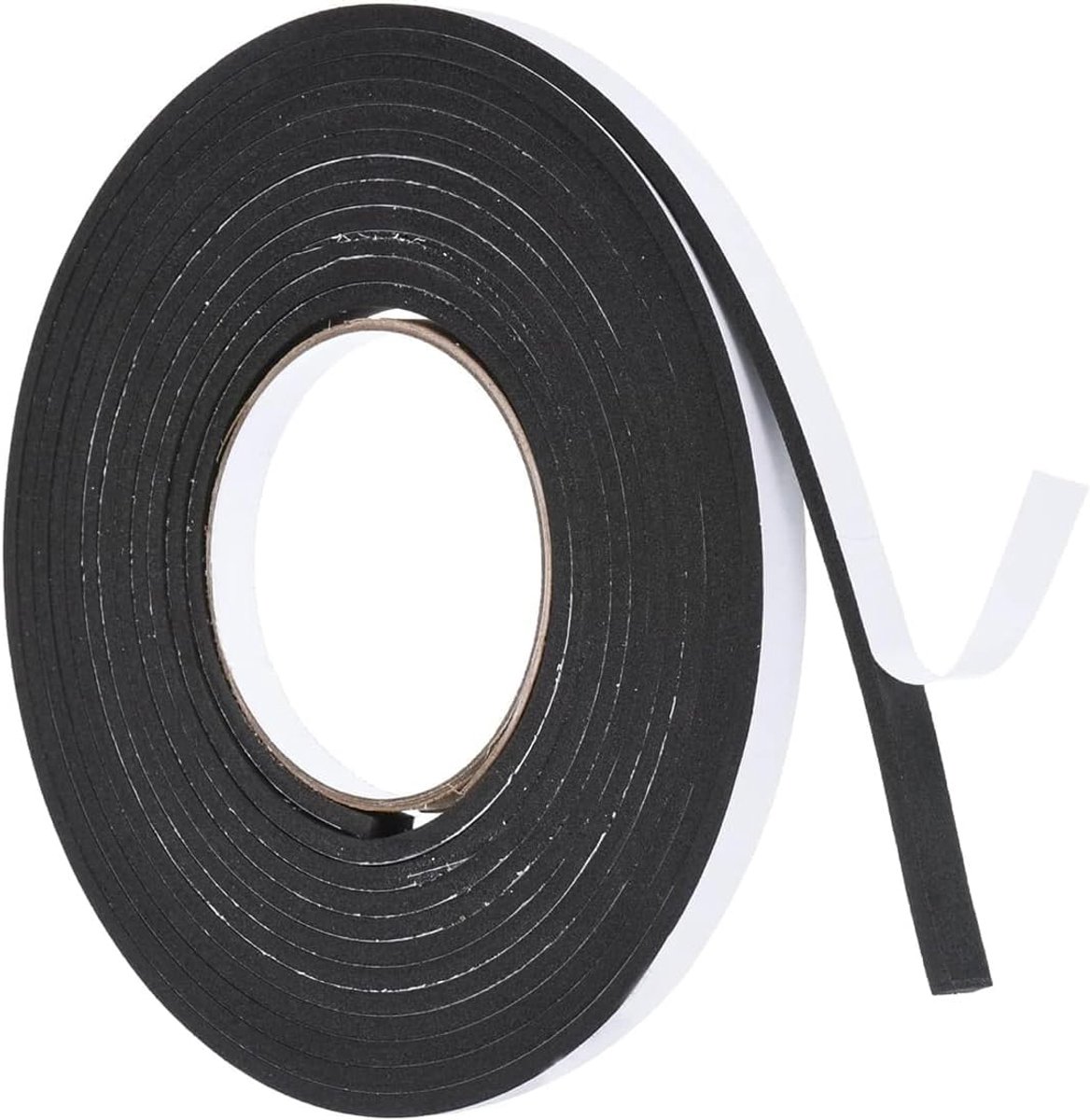 SnelShoppen - Zelfklevende Raam Tape 2 x 15 mm - Isolatie Tape voor Geluid en Temperatuur - Neopreen Foam Tape - 10 Meter - Multifunctioneel