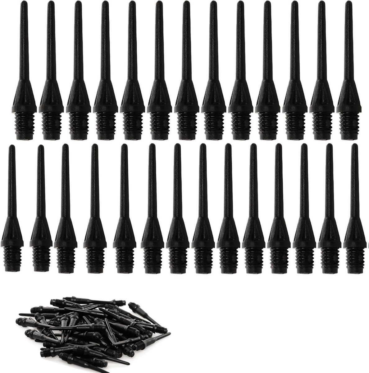 SnelShoppen - Soft Tip Darts 100 Stuks - Duurzame Plastic Dart Tips - Ideaal voor Elektronische Dartborden - Perfect voor Thuisgebruik en Toernooien -
