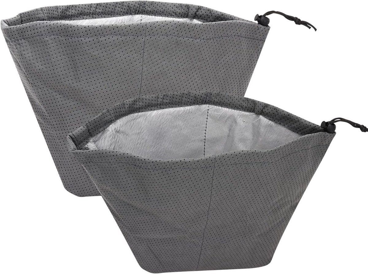 Voorfilter voor kachel aszuiger 18 l/20 l - Compatibel met schoorsteenzuiger en aszuiger, 2 stuks, niet-brandbaar materiaal, accessoires voor optimale filtering
