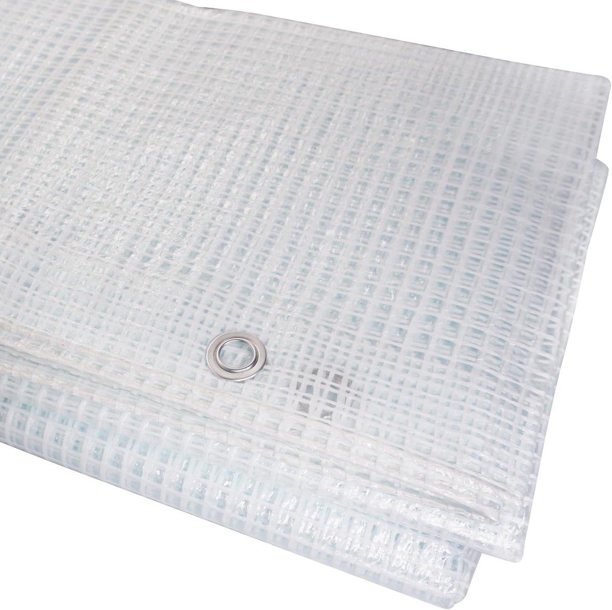 SnelShoppen - Clear Tarpaulin 4x5 m Waterdichte Transparante Zeil met Oogjes - Multifunctionele Beschermzeil voor Auto, Fiets, Boot, Tuin, Camping