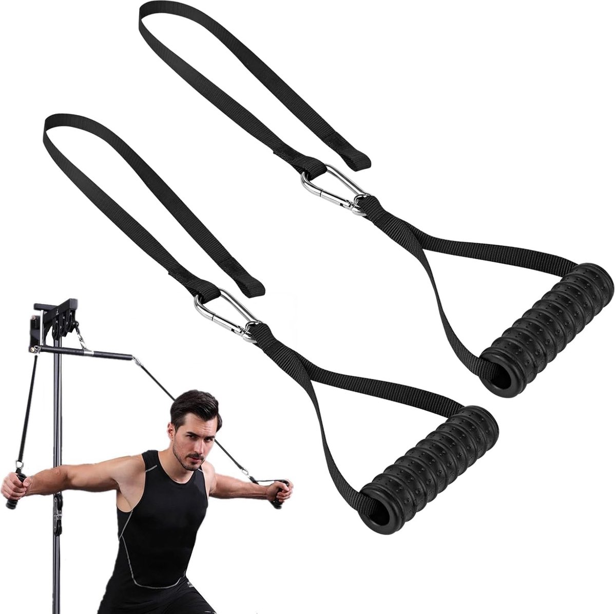 SnelShoppen - Home Fitness Apparatuur, Tricep Touw, Weerstands Touw voor Biceps Oefeningen, Multifunctionele Fitness Studio Accessoires voor Thuis Gym