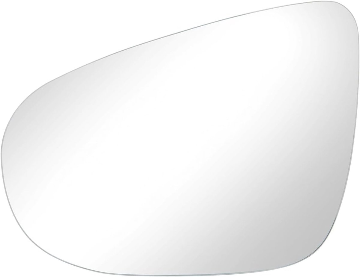 SnelShoppen - Verwarmd Deurspiegels Glas Vervanging voor VW Golf MK6 VI 2008-2013 en Touran 2010-2015 - Links met Achterplaat