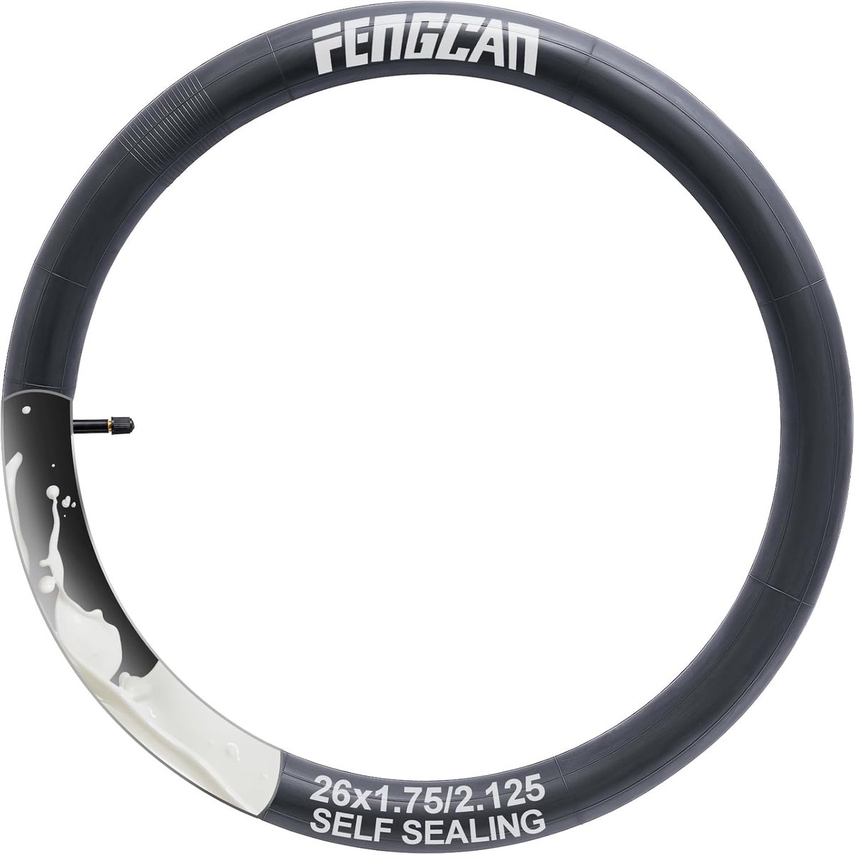 SnelShoppen - 26x1.75/2.125 Binnenband - Lekvrije, Zelfhelende Fietsbuis - Geschikt voor Mountainbike, Racefiets, Stadsfiets - AV32mm Schrader Ventiel