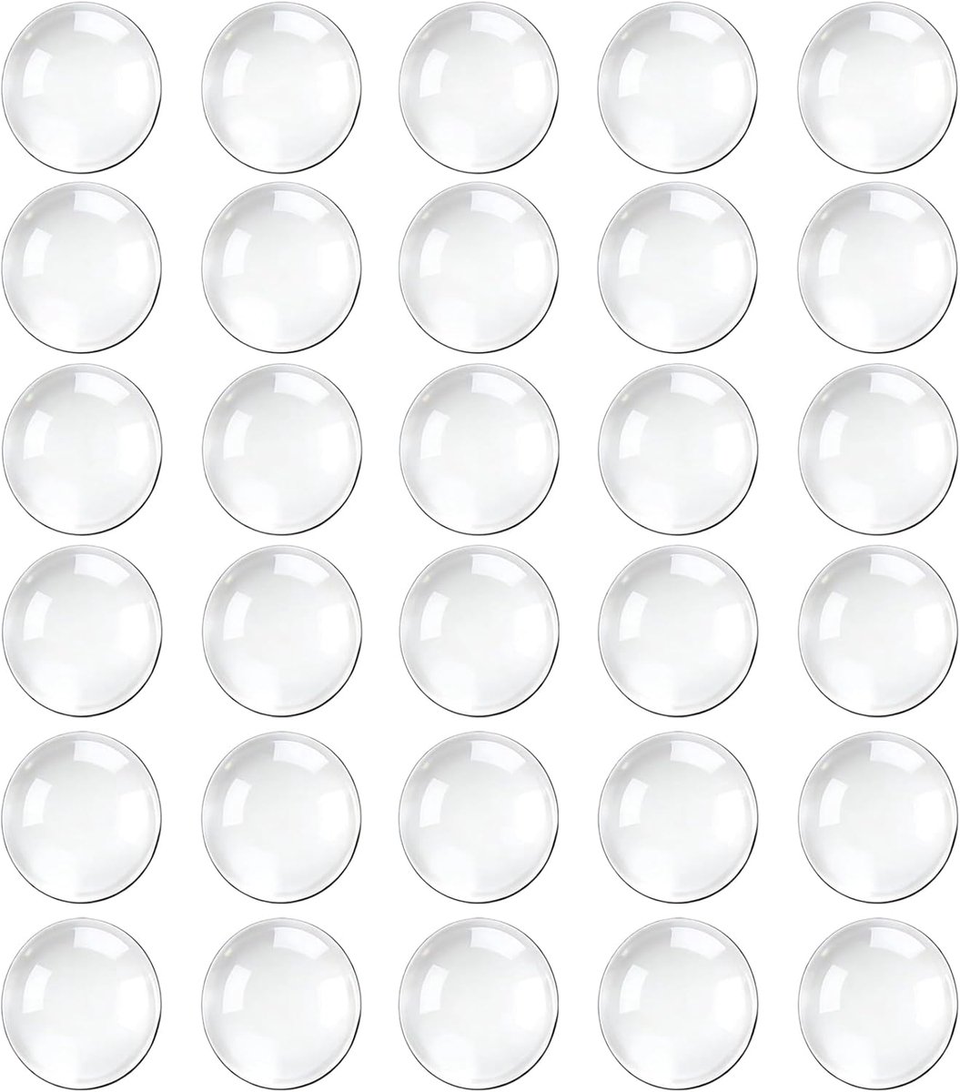 SnelShoppen - 30 Stuks Deurstoppers Wand Transparant Zelfklevend Rubber Pad Wandbegrenzer voor Deurgrepen Meubels Geluidsreductie Zelfklevend 15 * 15m
