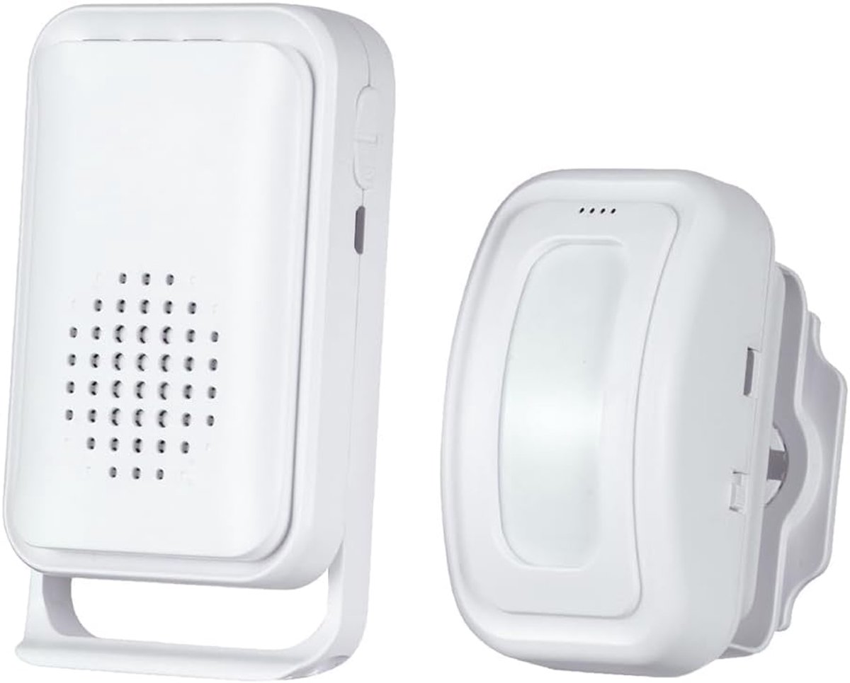 SnelShoppen - Motion Sensor Detector Entry Alert Alarm, Draadloze Infrarood Deurbel met Vibration Functie, 5-in-1 Welkom Chime voor Thuis, Winkel, Kan