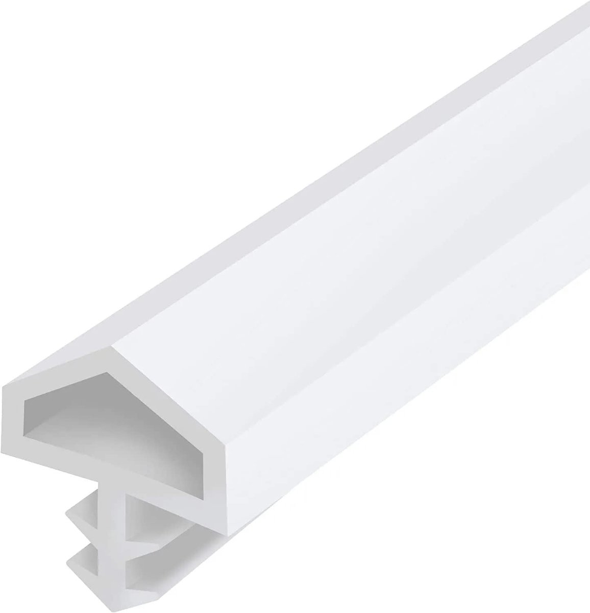 SnelShoppen - Rubber Dichtstrip voor Deuren en Ramen, Wit, 5 mm x 10 mm, Geluidsisolatie, 10 m, PVC Isolatie Dichting voor Binnen