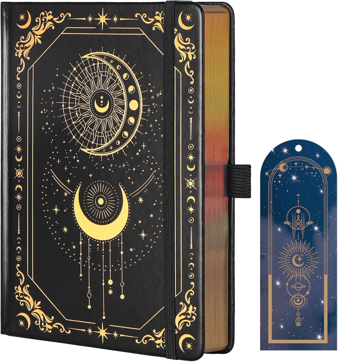 SnelShoppen - Bullet Dot Diary A5 Hardcover Notitieboek 160gsm met Genummerde Pagina's, Geschikt voor Werk en Schetsen, Luxe Leer, Perfect voor Mannen