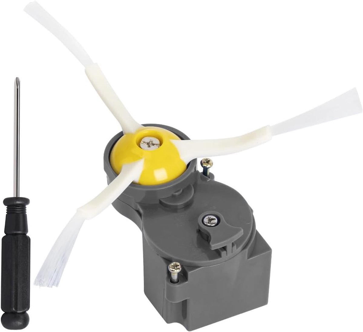 SnelShoppen - Verbeterde Zijborstelmotor voor Robotstofzuiger, Compatibel met Roomba Series 500/600/700/800, Duurzaam Grijs, Vervangingsonderdelen