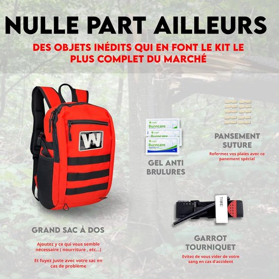 Thijox - Militaire Survivalset Compleet XXL - Noodtas Wandelen, Survivaldeken, Vuuraansteker & Camping Apotheek Uitrusting - Ideaal voor Avonturen & O — afbeelding 5