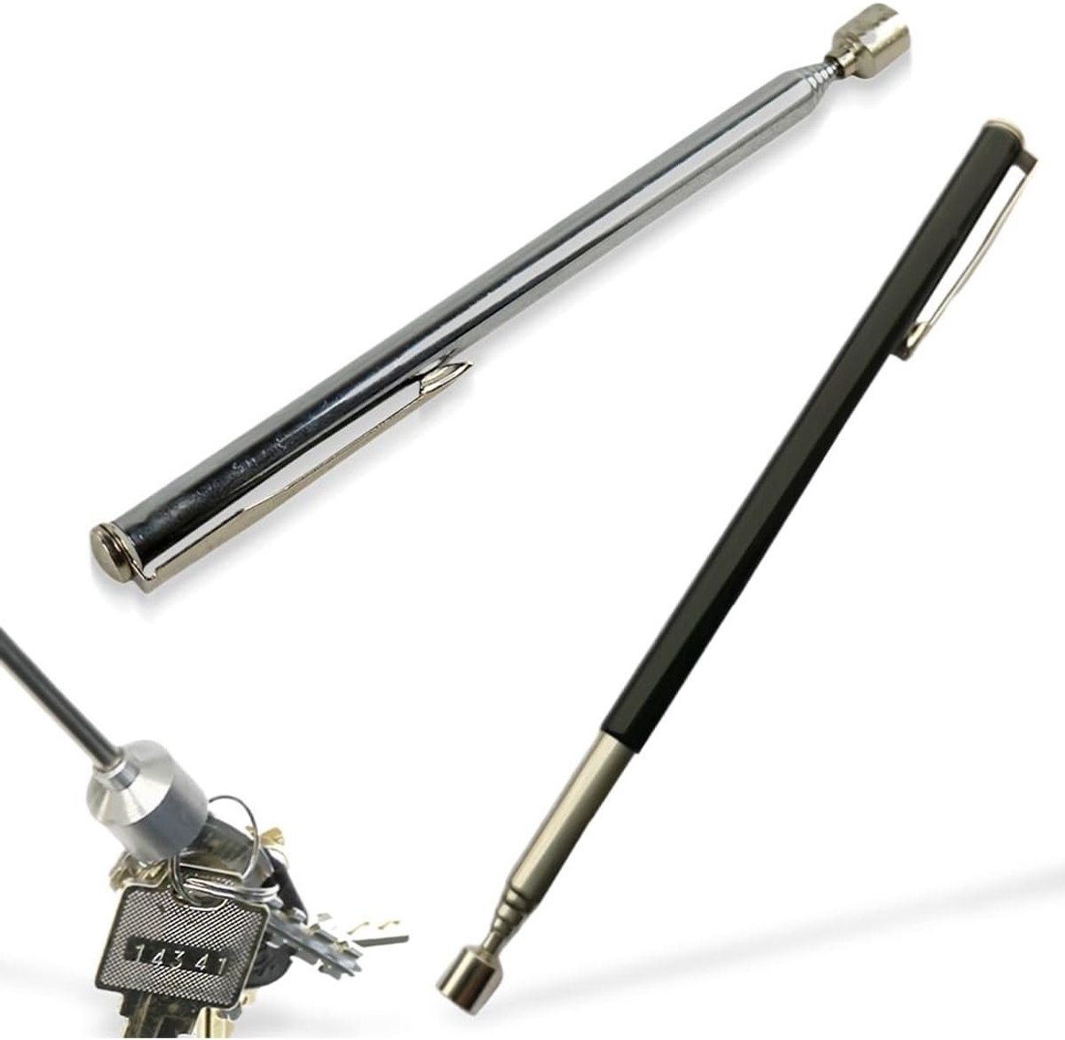 Telescopische Magnetische Staven - Uittrekbare Magnetische Gereedschappen tot 65 cm, Ideaal voor Schroeven en Moeren, RVS Magnetische Oppakkers en Grijpers