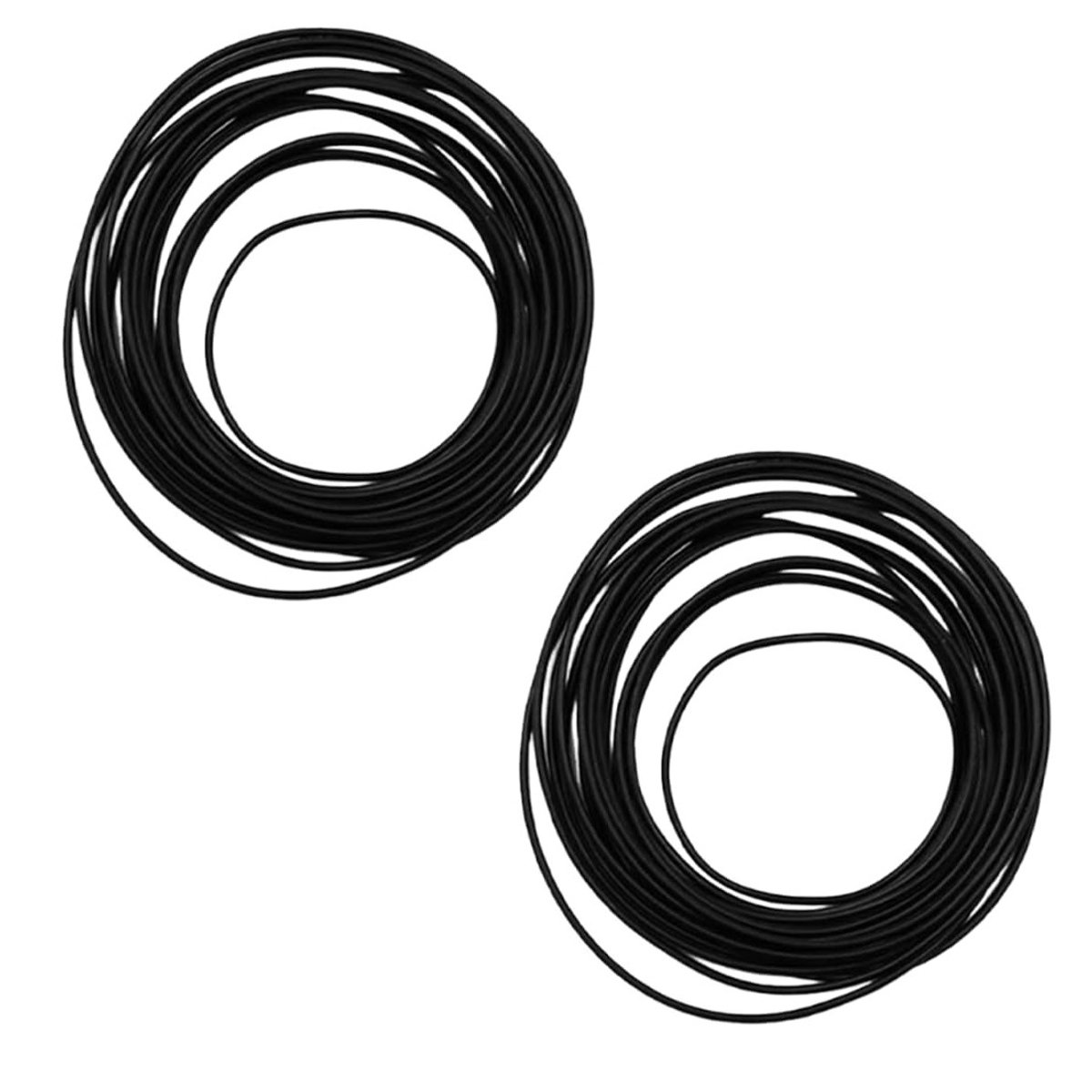 O-ring voor horloge reparatie, 56 stuks, waterdicht rubber, afdichtingsringen voor horloges, 0,6 mm, geschikt voor 13-40 mm horloges