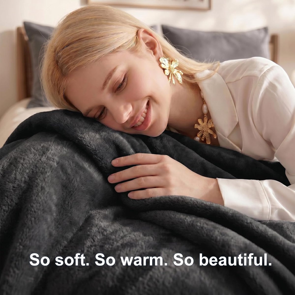 SnelShoppen - Fleece Dekentje 230x270 cm - Ultra Zacht Warm Plaid & Knuffel Dekentje voor Bank, Bed of Reizen - Lichtgewicht, Anti-Pilling & Wasmachin