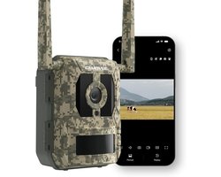 SnelShoppen - 4G LTE Wildlife Camera met SIM Kaart, Real 4K Jachtcamera, 940nm Infrarood LED, 0.2s Trigger, Live Preview, IP67 Waterproof, Cloud en GP