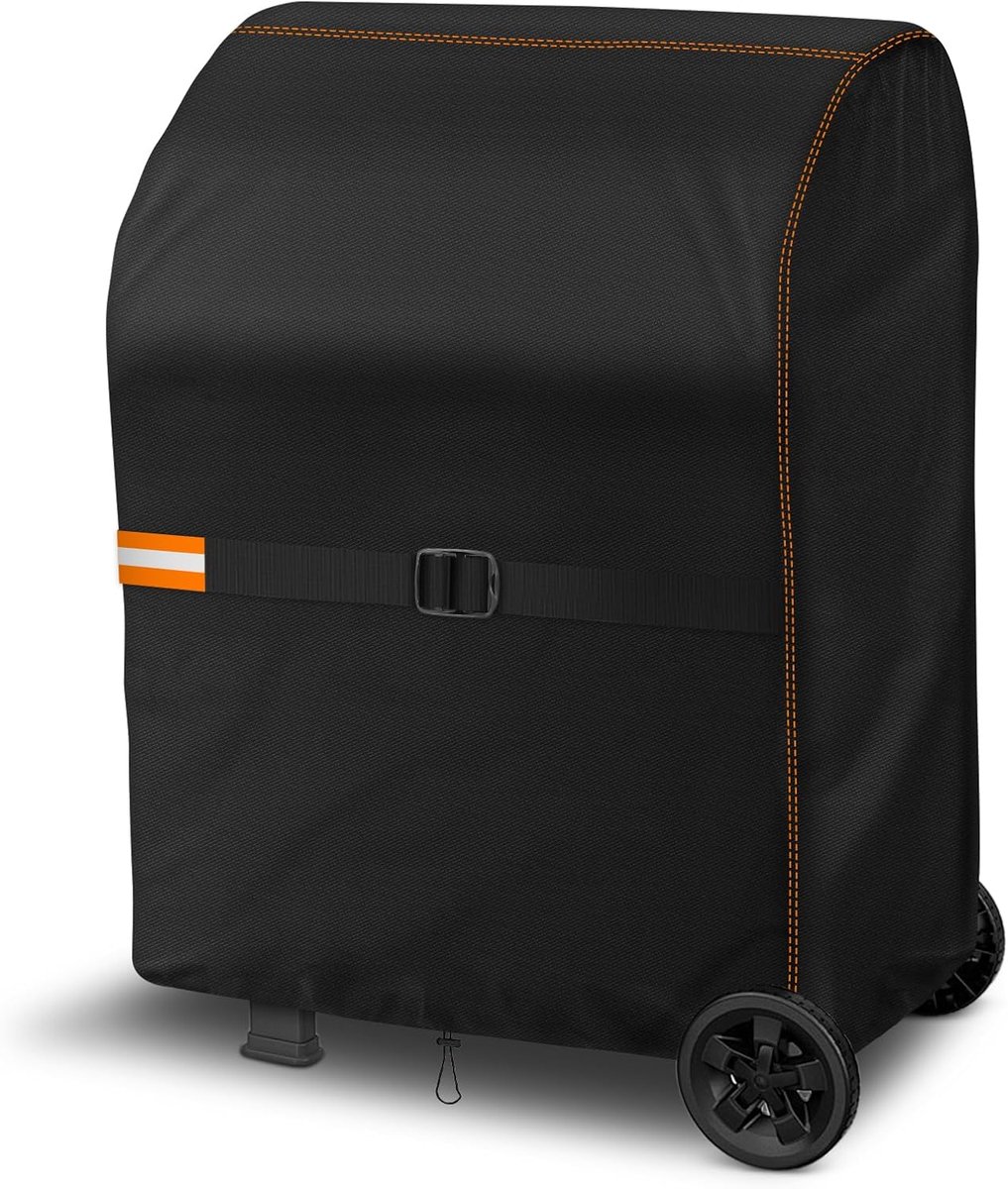 SnelShoppen - BBQ Cover - Weerbestendig en Duurzaam - 90x70x110 cm - Gas Barbecue Afdekzeil - Stofdicht en Beschermend - Zwart - Perfect voor Tuin en