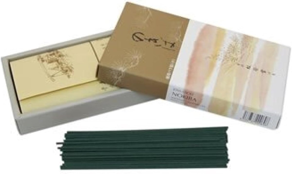 SnelShoppen - Japanse wierook Moss Garden (Nokiba) - 250 Sticks Sandelhout - Natuurlijk Aroma - 30 Minuten Brandtijd - Dispenserdoos