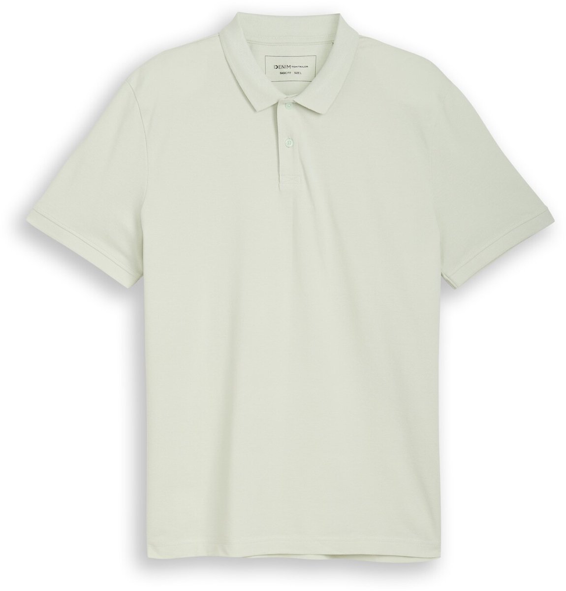 Tom Tailor Denim - Piqué-poloshirt van katoen - Maat S - frozen light mint