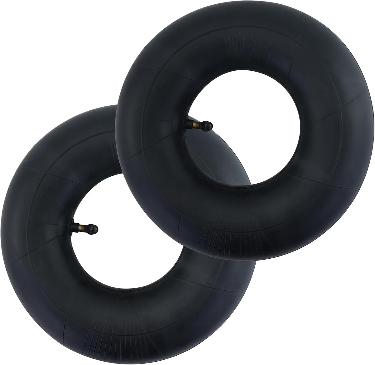 SnelShoppen - Pack van 2 4.10/3.50-4 Binnenbanden voor Tuinwielen, Vervangingsbuizen voor Hovenier, Tuin, Wheelbarrow, Hoogwaardige Rubber, 25 cm