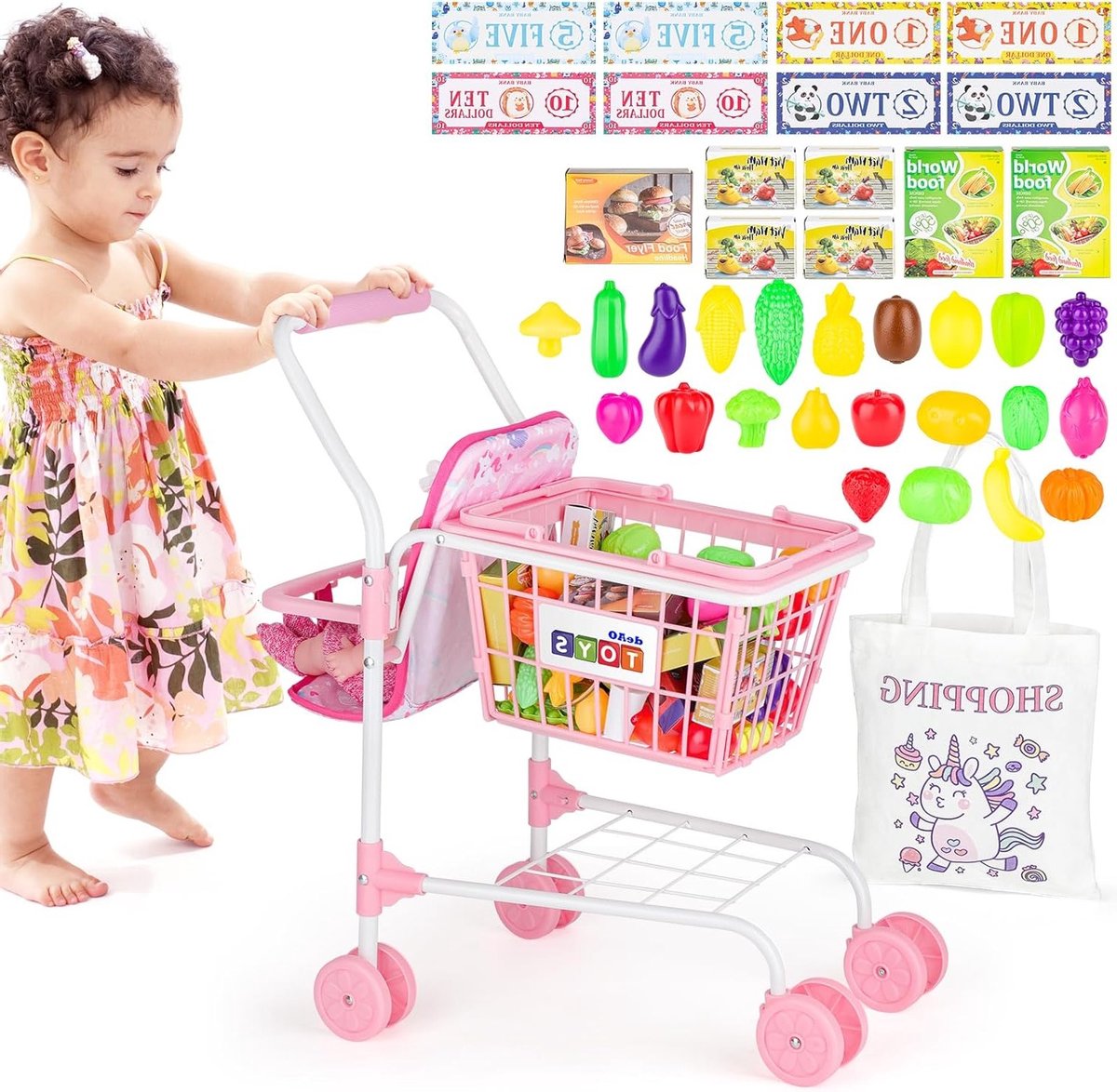 Speelgoed trolley set voor kinderen - Creatief en educatief speelgoed voor uren speelplezier