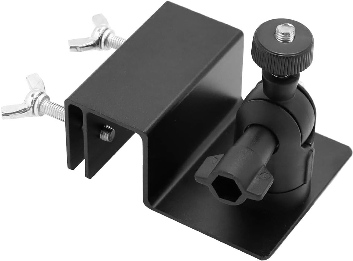 SnelShoppen - Universele Camera Bevestiging Weerbestendig 360 Graden Draaibaar en Kantelbaar Wandmontage Beugel met Universele Schroefadapters