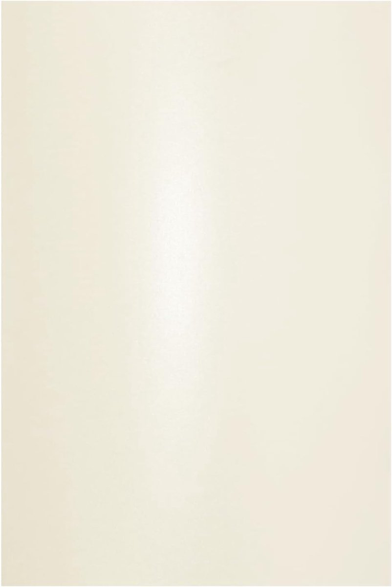 SnelShoppen - A4 Craft Cardboard 250g Mother of Pearl Cream - Shiny Metallic Kaartpapier voor Uitnodigingen, Bedankkaarten, Menu's en Creatieve Klusse