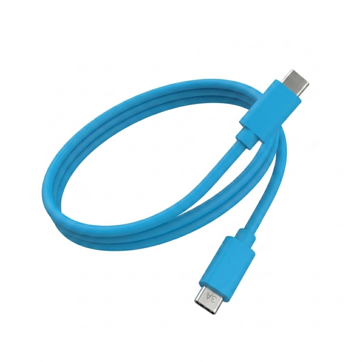 Jaym, USB-C naar USB-C Kabel PD 60W 3A Laden en Synchroniseren POP Collectie 1.5m, Blauw