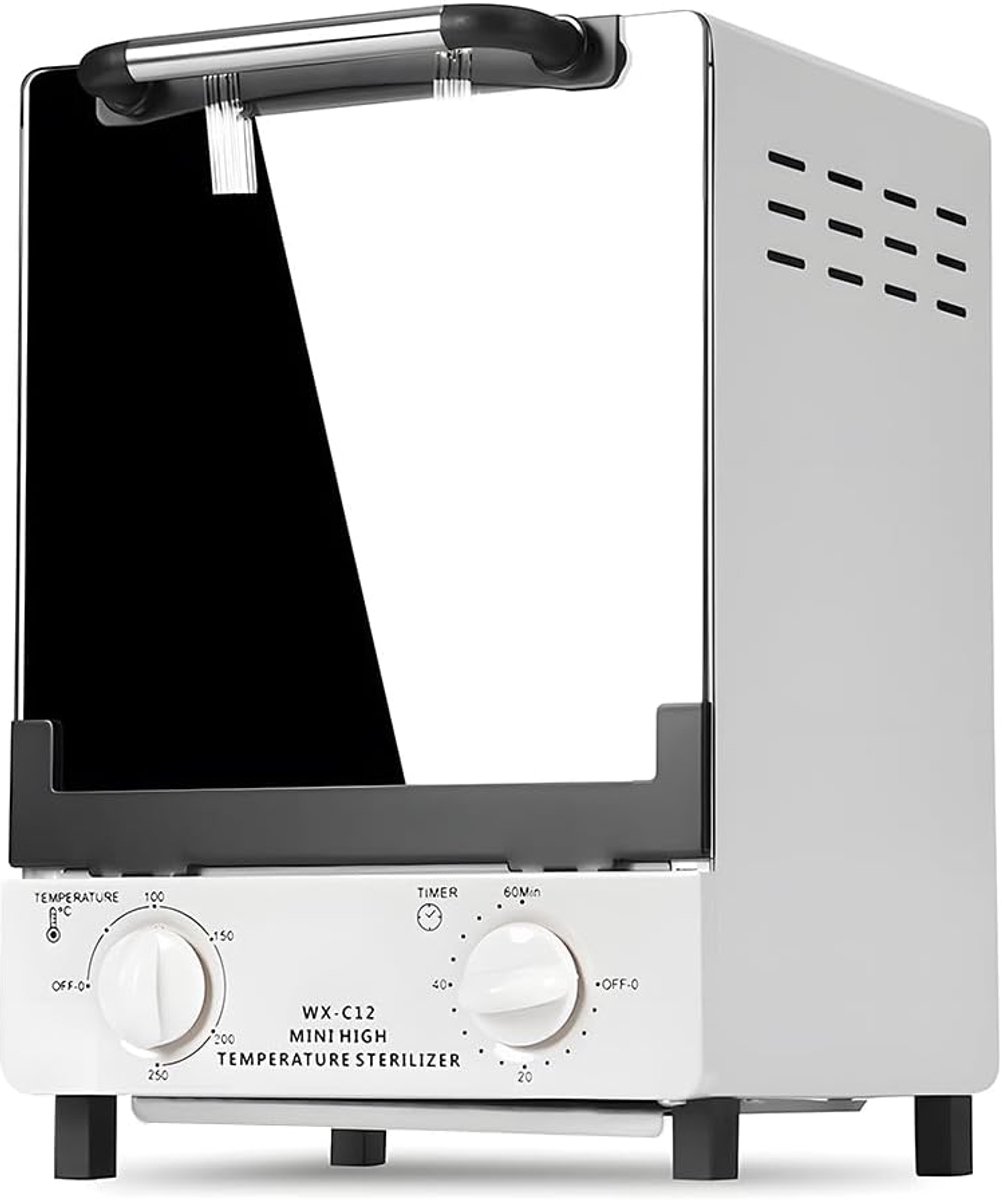 SnelShoppen - Heat Air Sterilizer 12L Dubbel Verwarmde Sterilisator - Hoge Temperatuur Reinigingskast voor Scharen, Flessen, Speelgoed, Handdoeken en