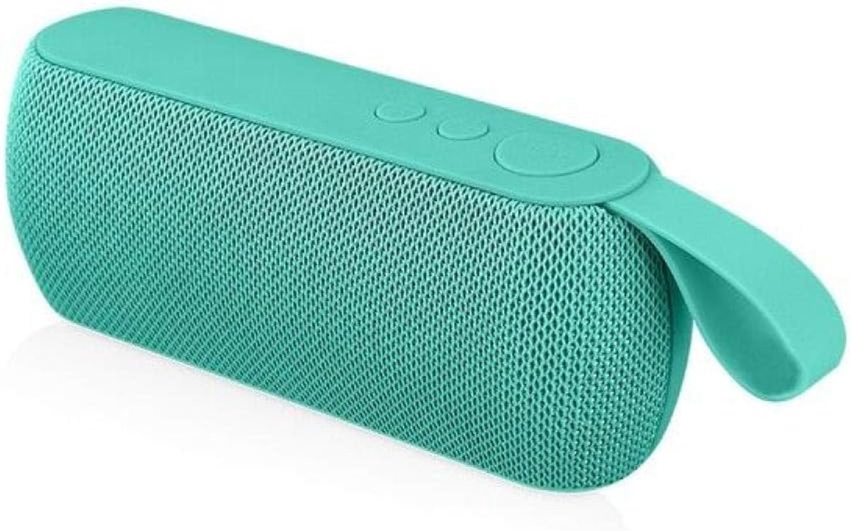 SnelShoppen - Draagbare Bluetooth luidspreker - Draadloze mini speaker met hoge power subwoofer - AUX muziek soundbar voor PC, auto, vakantie - Groen