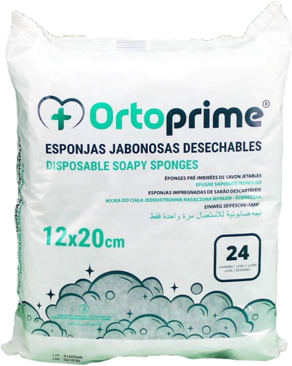 SnelShoppen - 24 Wegwerp Zeep Sponzen voor Baby's en Volwassenen, Zachte en Schone Huid, Disposable Bad Sponzen, Ideaal voor Dagelijks Gebruik, Hygiën