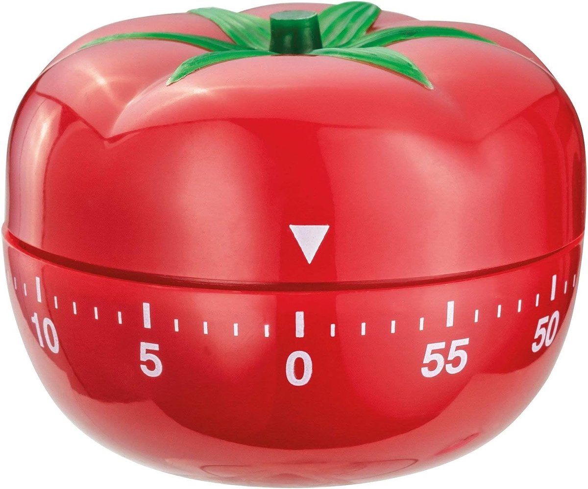 SnelShoppen - 60 Minuten Keuken Timer, Mechanische Tomaat Timer met Luide Alarm, Rotating Dial voor Koken, Bakken, Eieren Koken, Batterij Vrij, Kindve