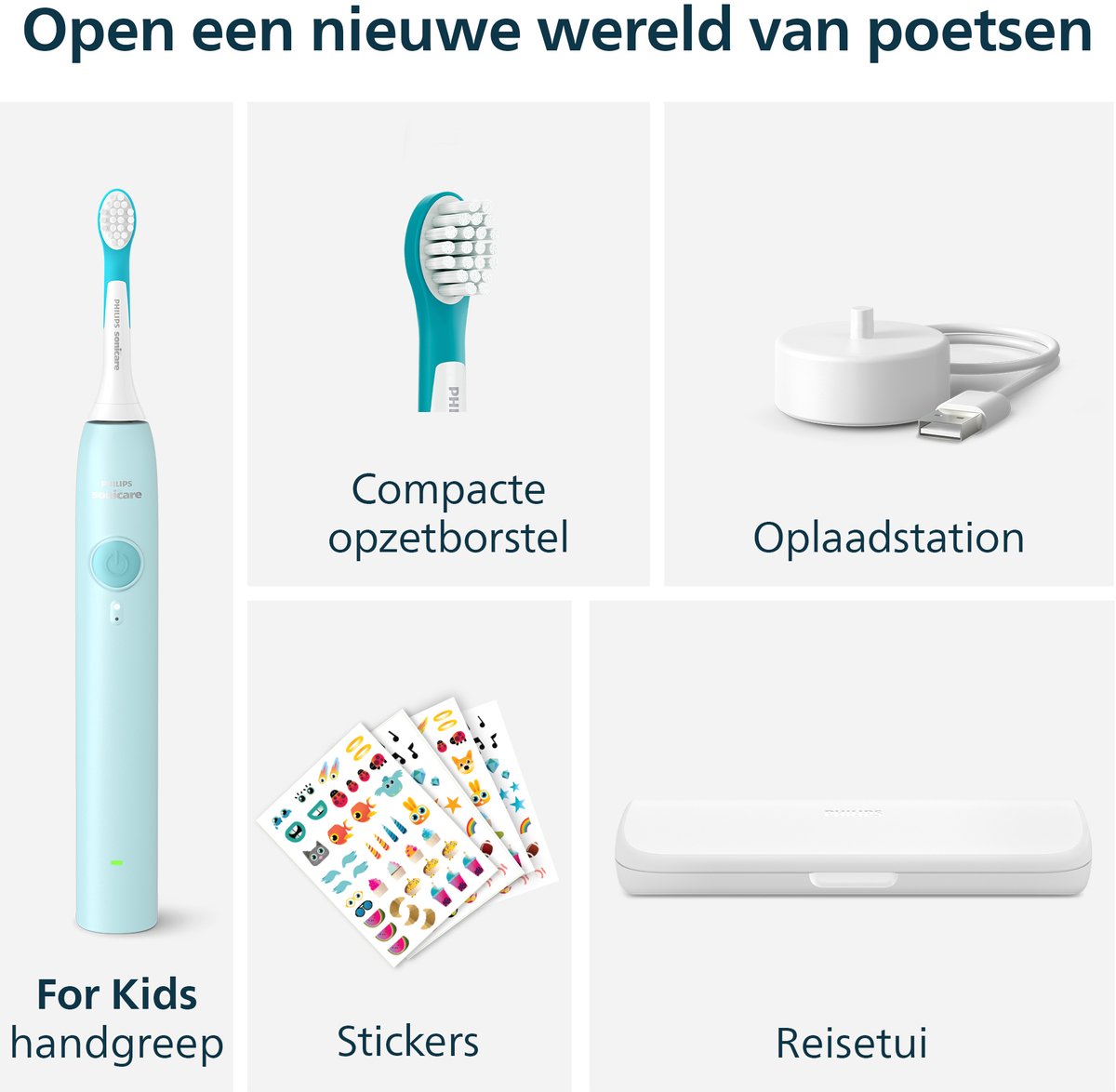 Philips Sonicare Kids HX6500/33 Elektrische Tandenborstel met Timer - afbeelding 2