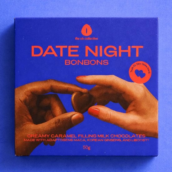 Date Night Bonbons - Premium Lustverhogende Bonbons - 100% natuurlijk - Met gratis spel & erotica - The Oh Collective