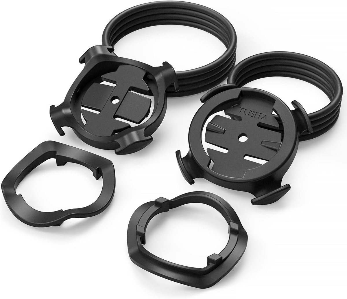 SnelShoppen - Fietscomputer Houder Universeel voor Garmin, XOSS G/G+ en iGPSPORT | Stevige Bevestiging met Elastische Bands, Geschikt voor Stuur en St